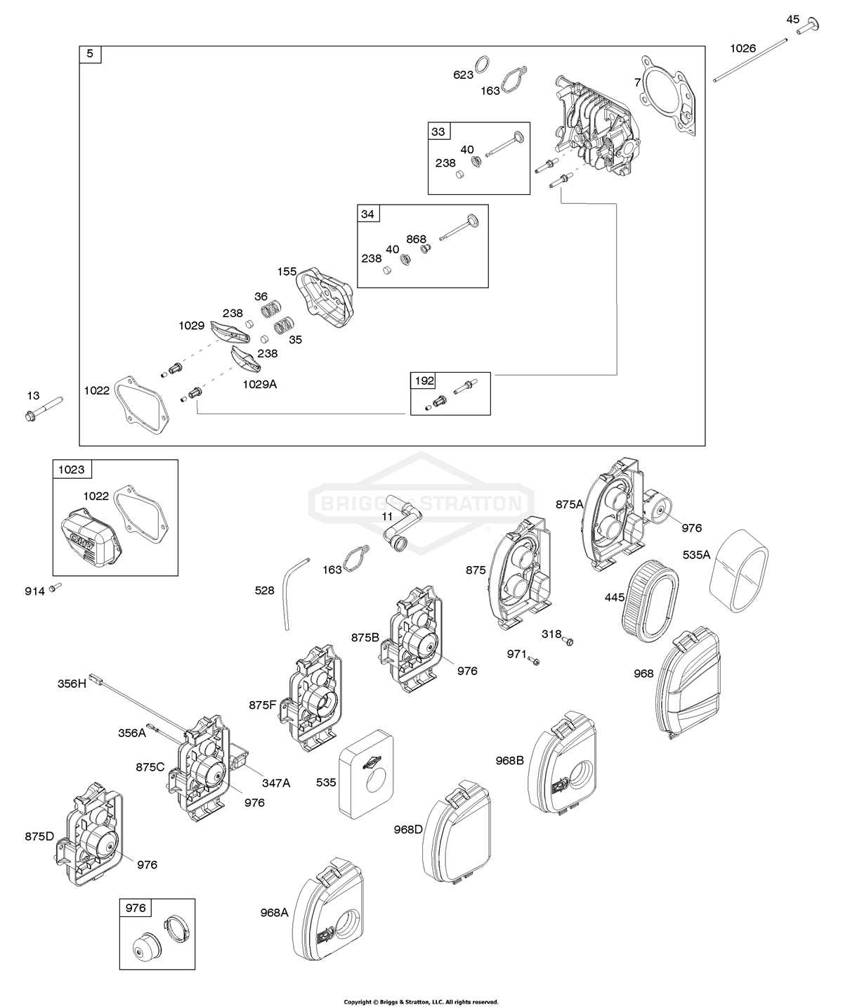 schematic diagram for briggs and stratton 725ex parts