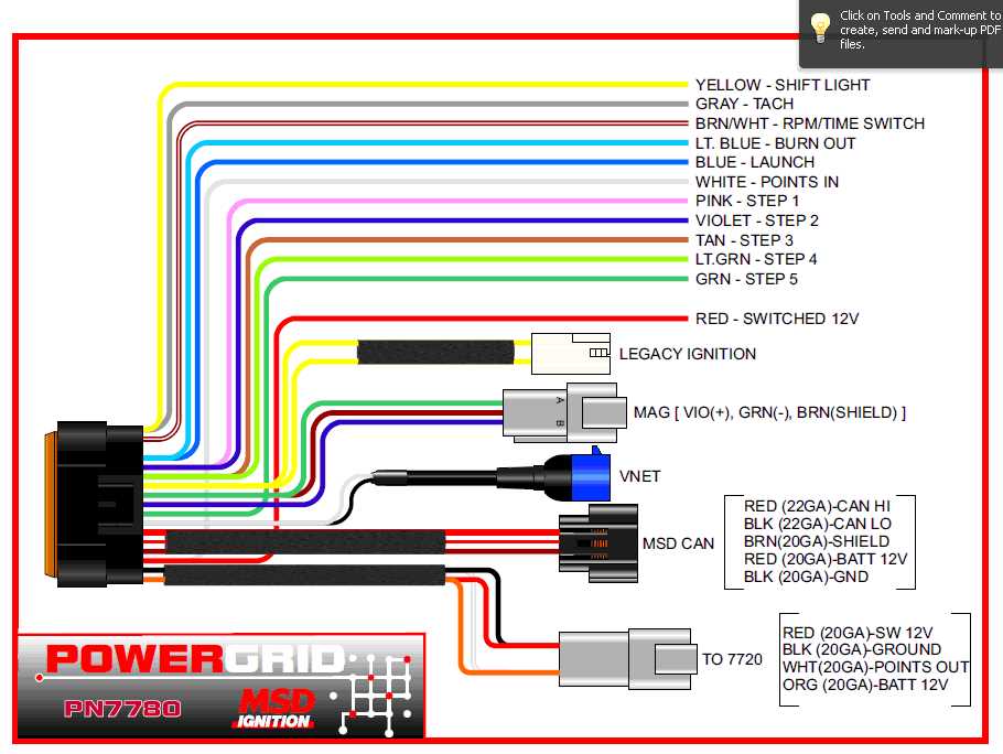 msd grid wiring diagram