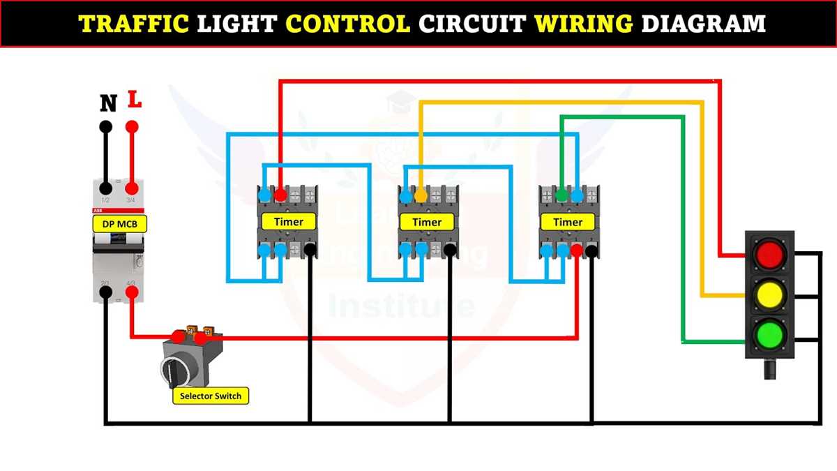 traffic light control system circuit diagram