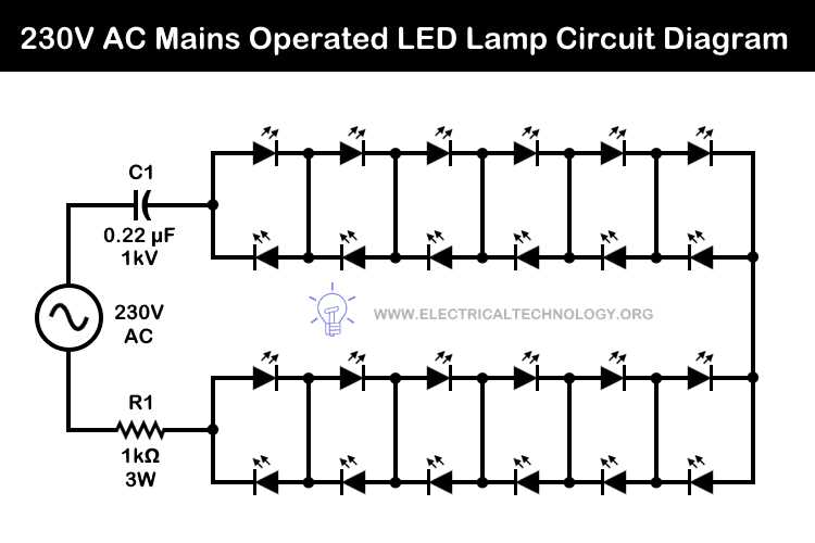 led bulb circuit diagram