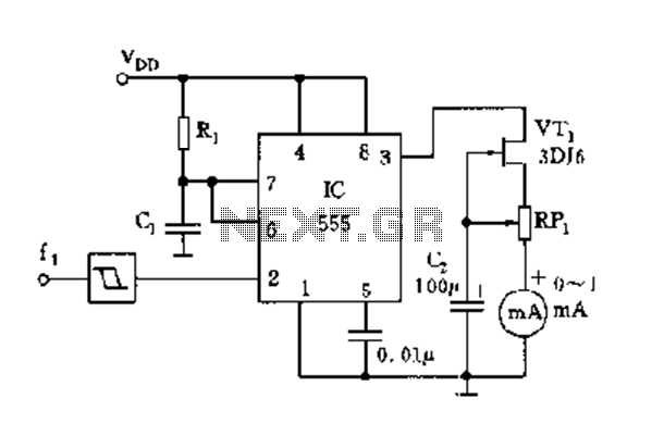 simple frequency meter circuit diagram