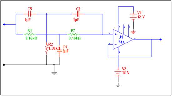 notch filter circuit diagram