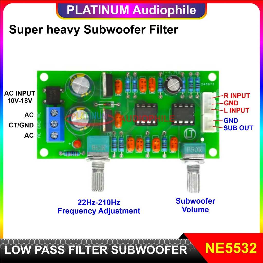 ne5532 low pass filter circuit diagram