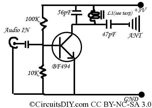 simple fm receiver schematic diagram