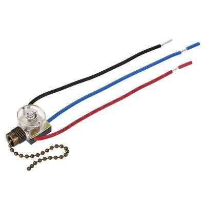 schematic diagram on install pull chain lights