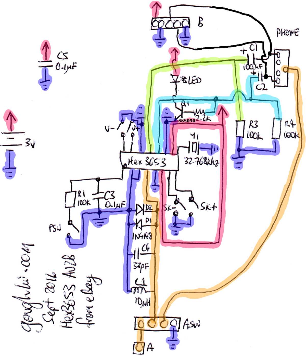 hex3653 circuit diagram
