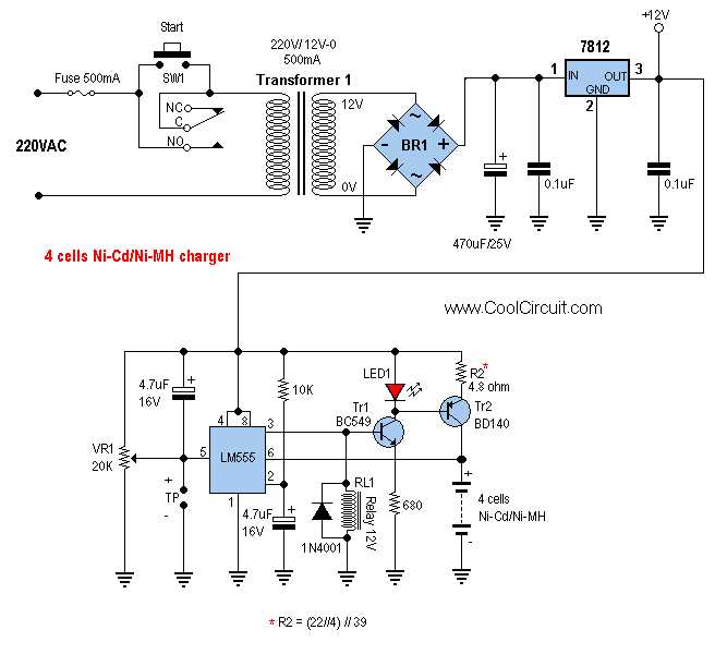 ni mh battery charger schematic diagram