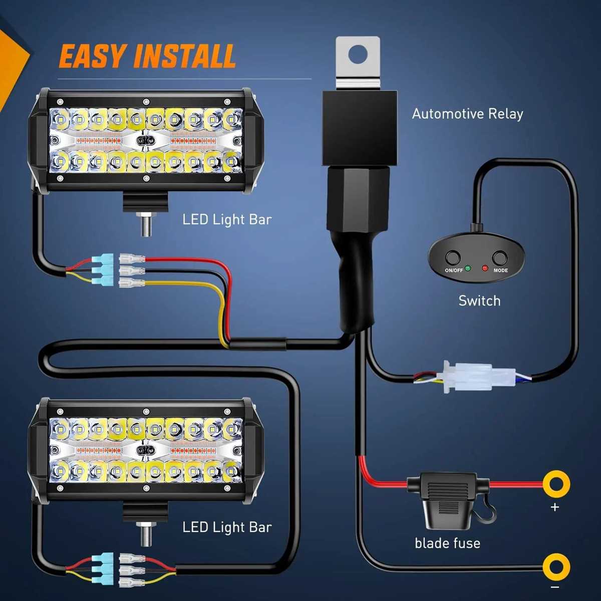 nilight light bar wiring diagram