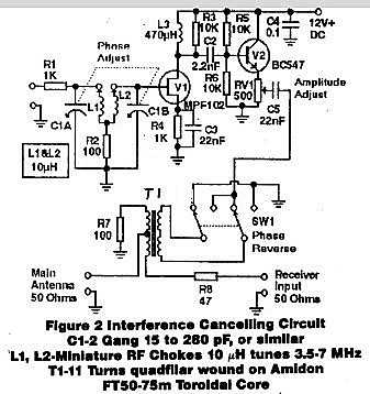 noise cancellation circuit diagram