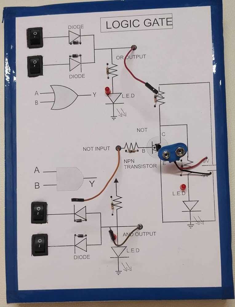 not logic gate circuit diagram