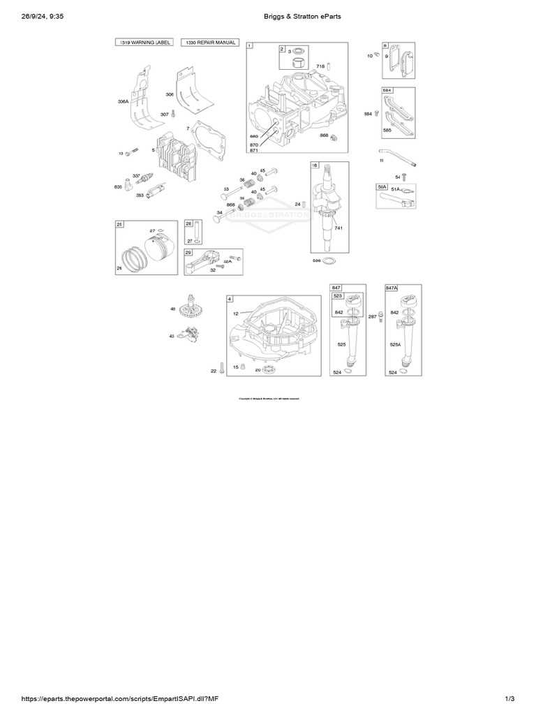 schematic diagram for briggs and stratton 725ex parts