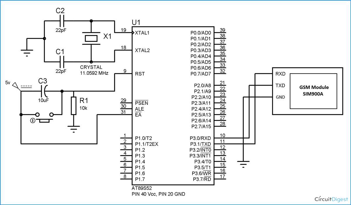 gsm schematic diagram