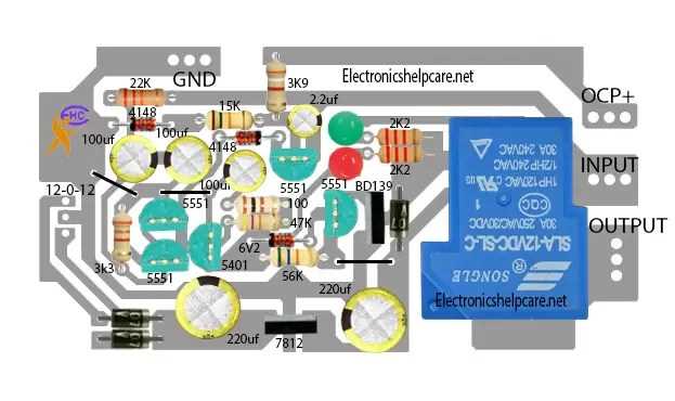 speaker circuit board diagram