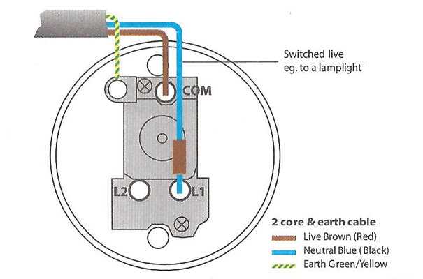 wiring diagram for one way switch