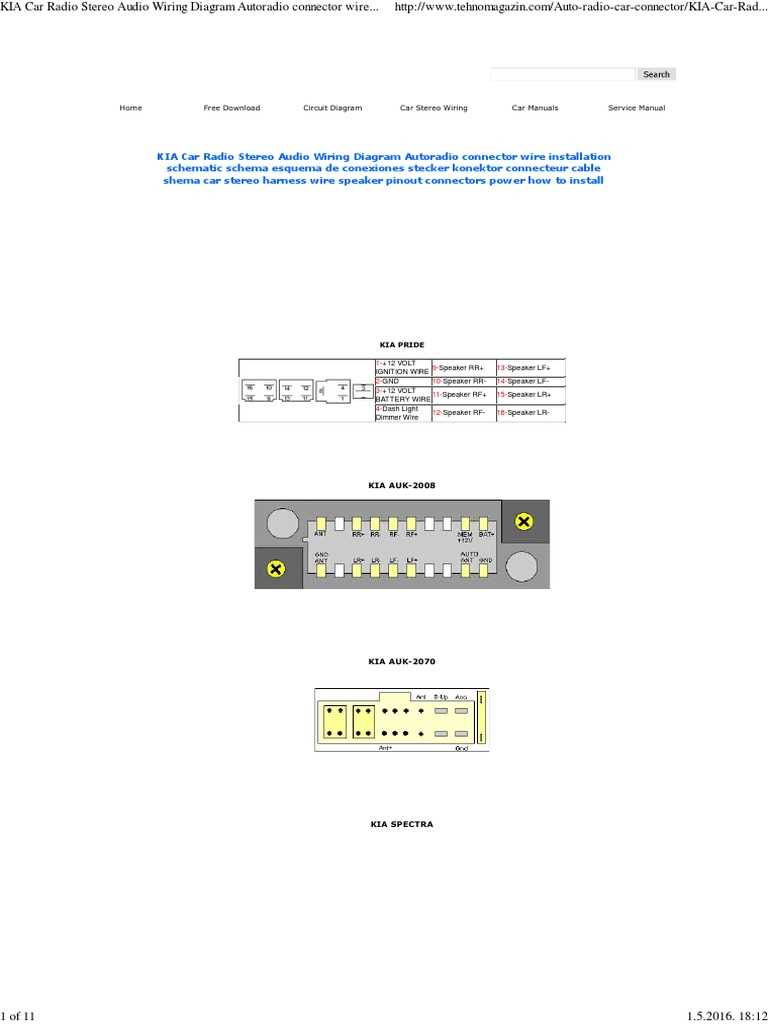 2011 kia forte radio wiring diagram