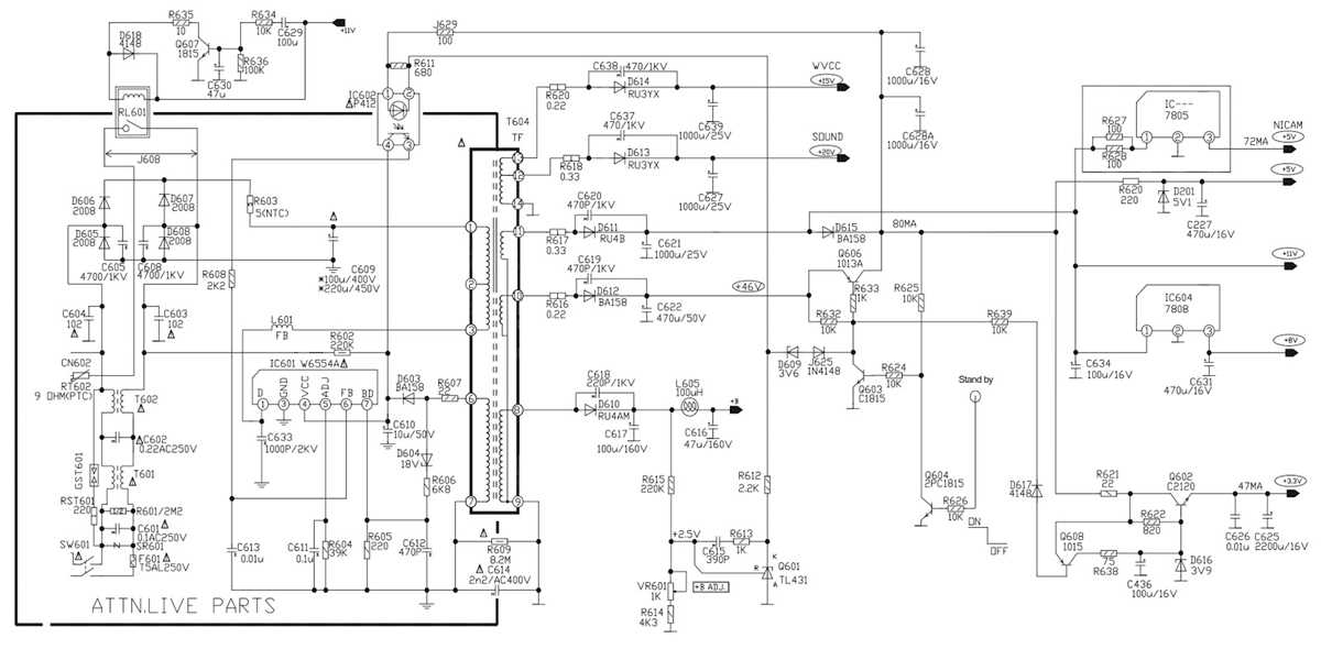 philips 21 crt tv circuit diagram