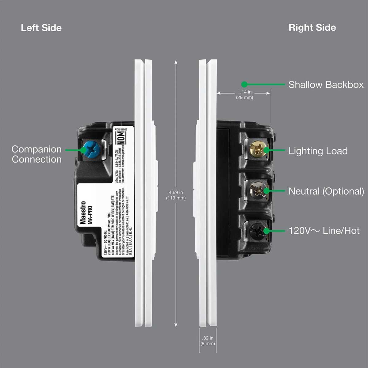 lutron dimmer switch wiring diagram single pole