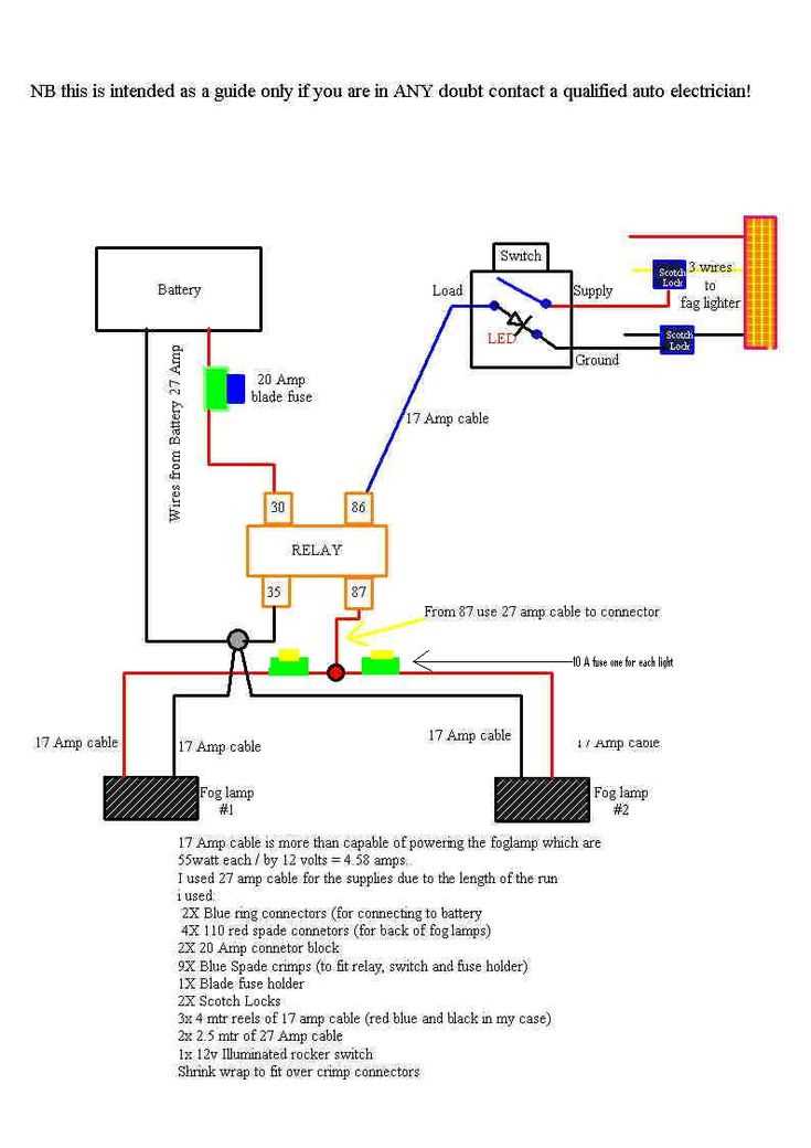12v work light wiring diagram