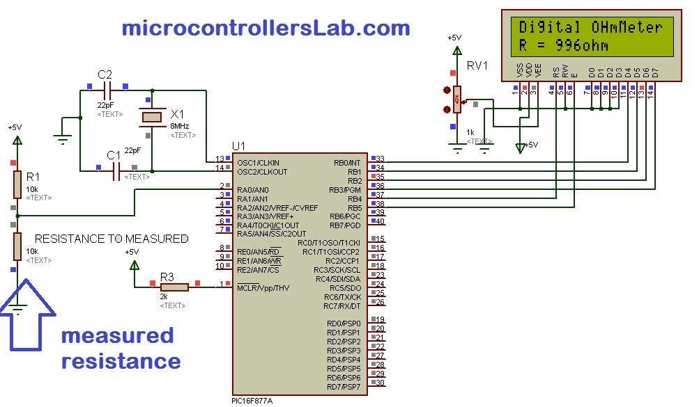 ohmmeter circuit diagram