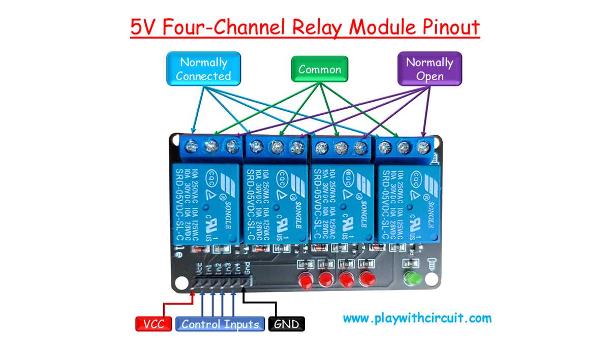 4 channel relay module circuit diagram