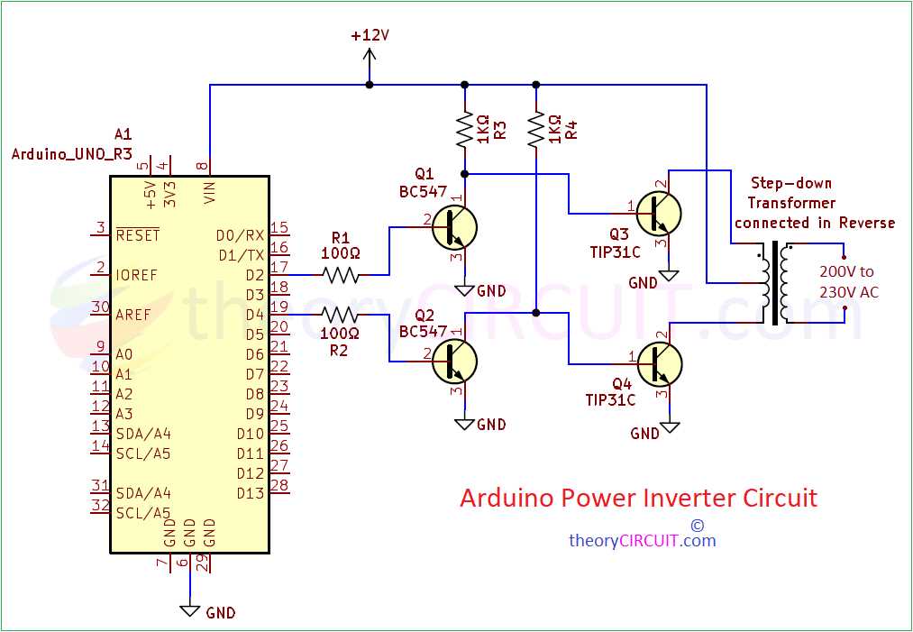 simple schematic diagram inverter