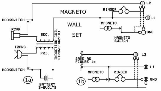 old telephone circuit diagram