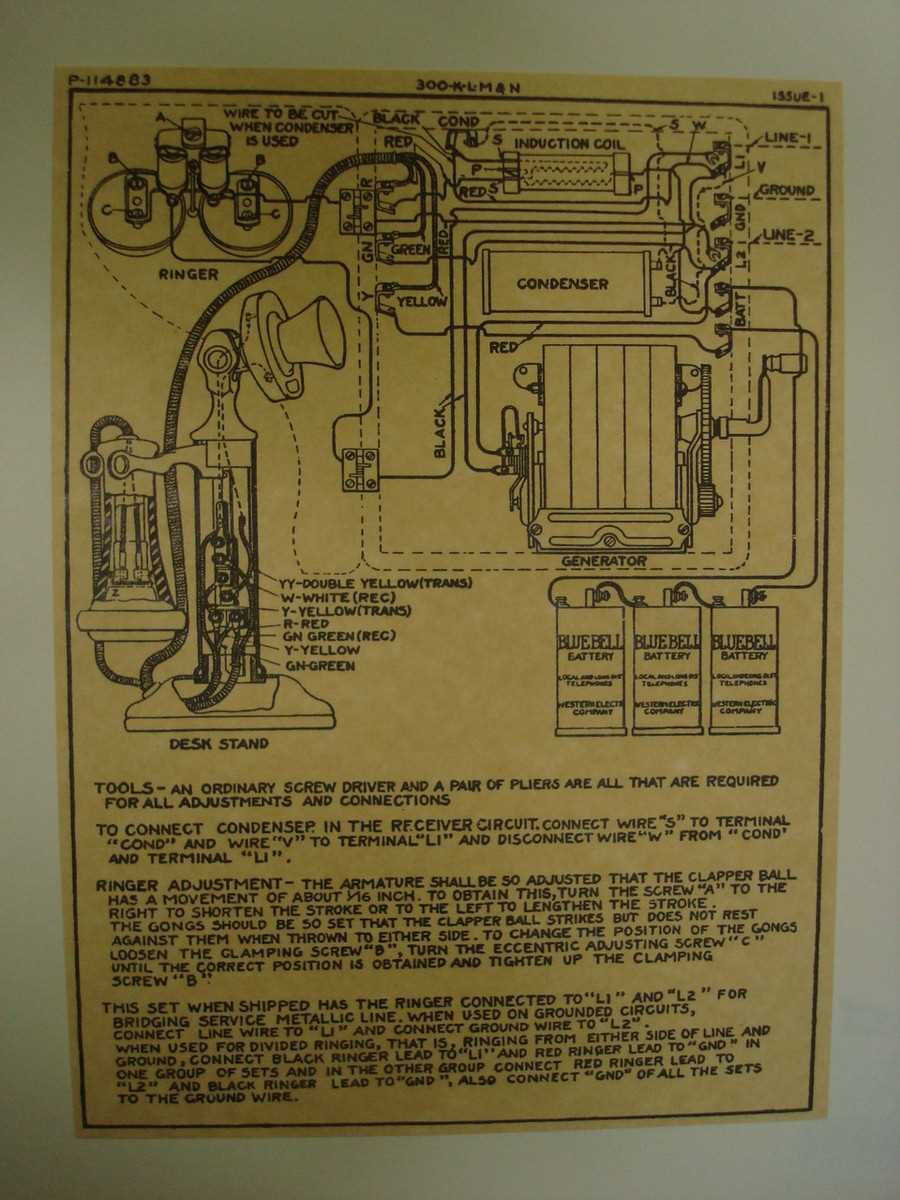 old telephone circuit diagram