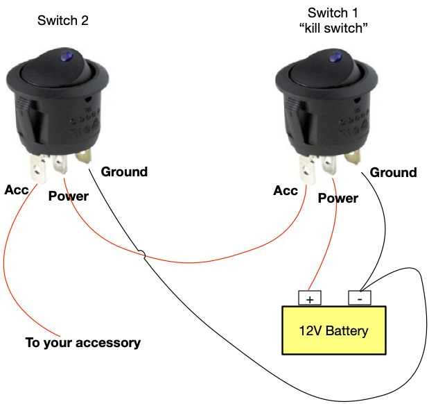 on off on toggle switch schematic diagram