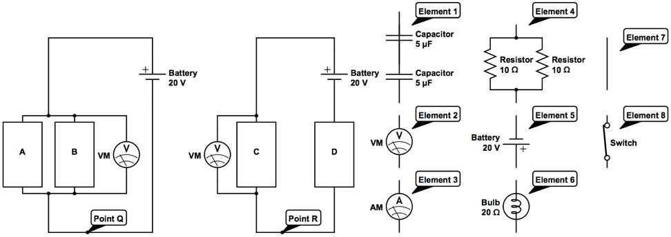 parallel circuit diagram with voltmeter
