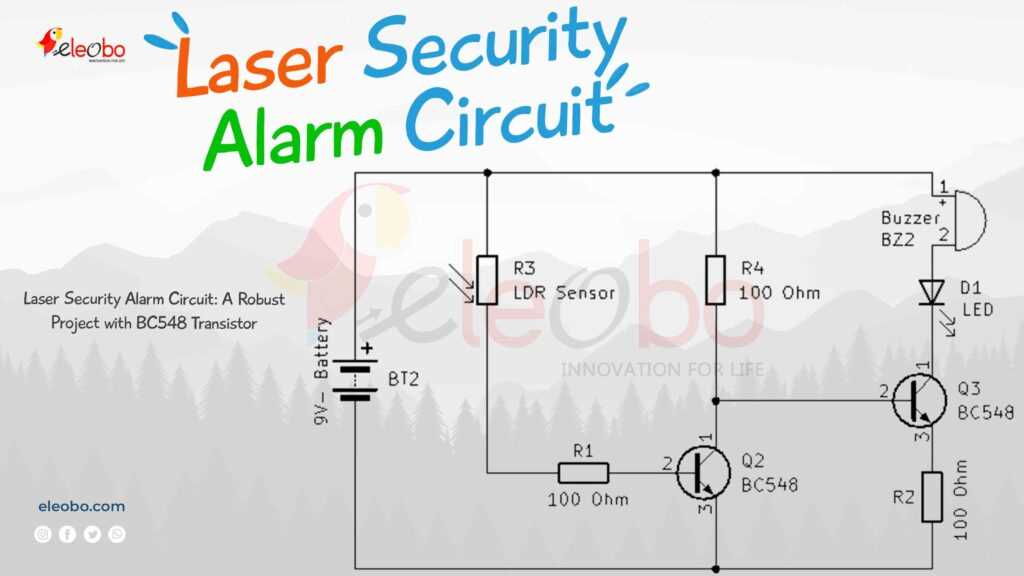 circuit diagram of security alarm