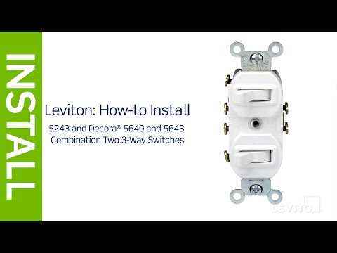 leviton 3 way switch wiring diagram