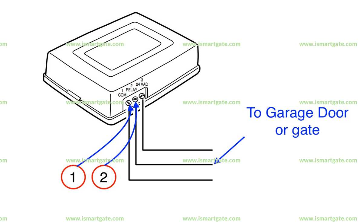 3 button garage door opener wiring diagram