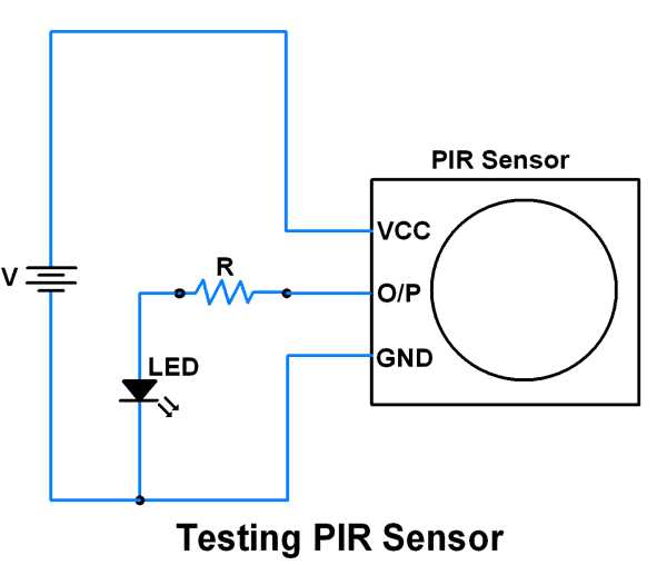 pir circuit diagram