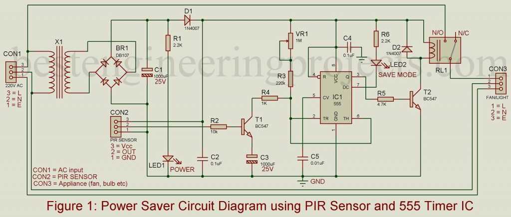 pir circuit diagram