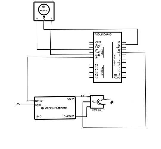 pir sensor schematic diagram