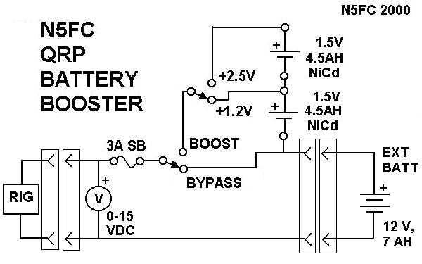 battery booster schematic diagram