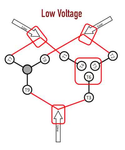 high voltage low voltage motor wiring diagram