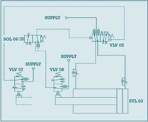 pneumatic actuator schematic diagram