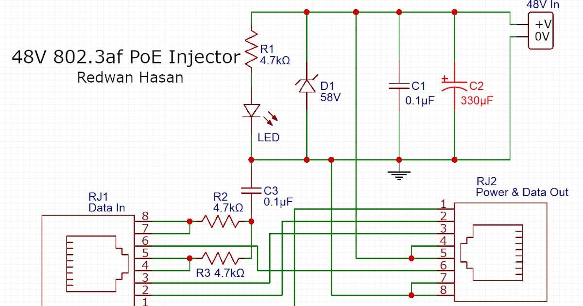 poe injector circuit diagram