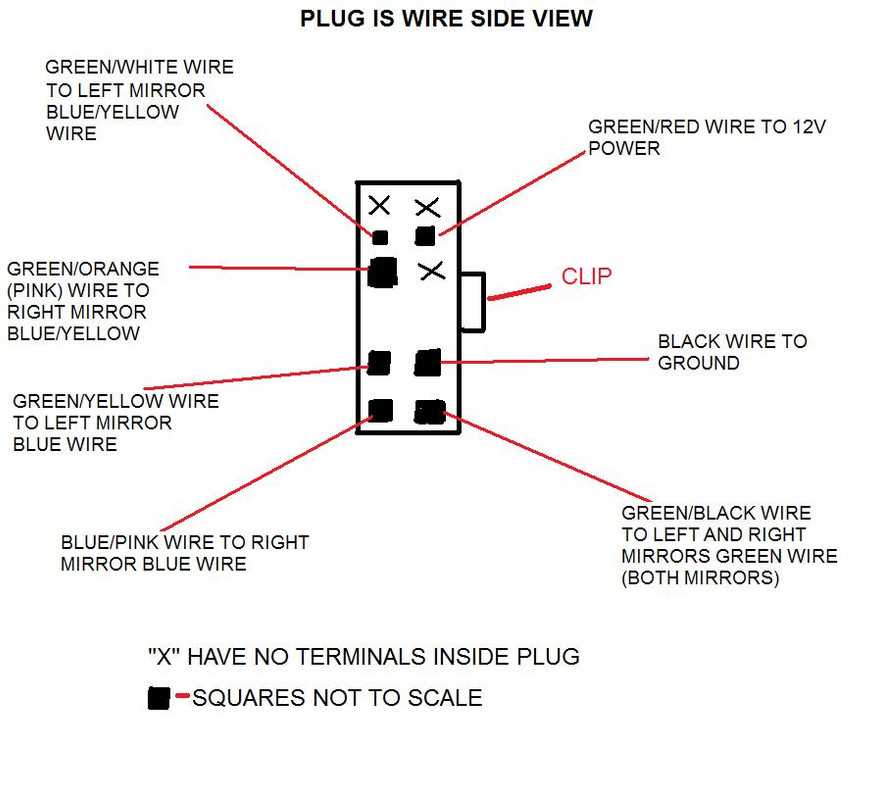 power mirror wiring diagram