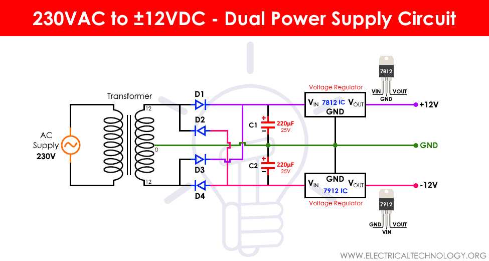 power supply 12v schematic diagram