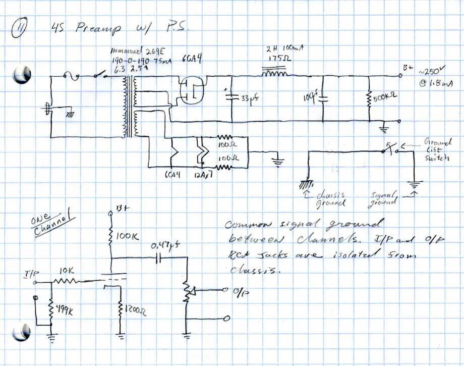 preamp circuit diagram