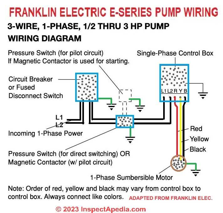 pressure switch for water pump wiring diagram