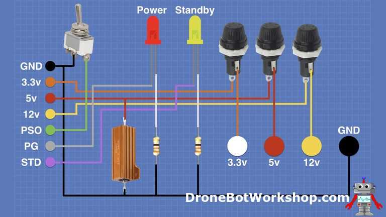 psu wiring diagram for pc