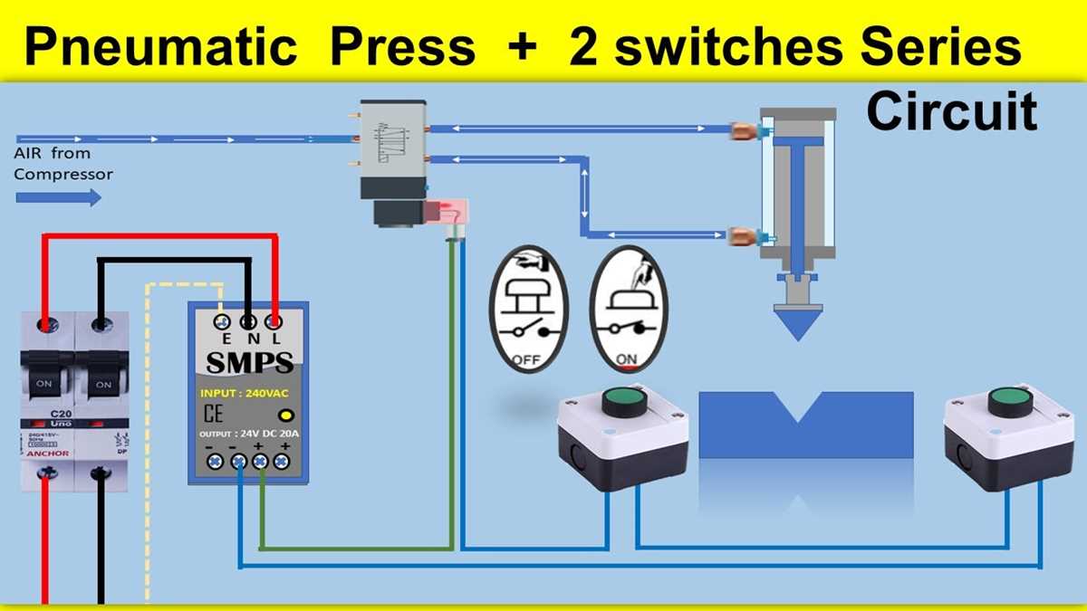 push button diagram circuit