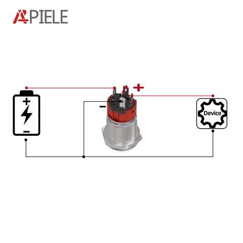 push button diagram circuit
