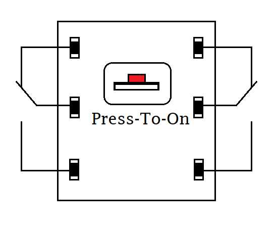push on push off switch circuit diagram