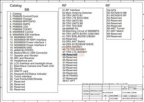 huawei y6 schematic diagram