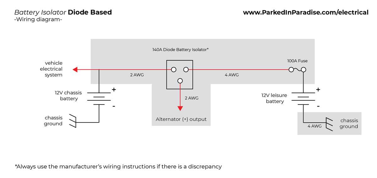 diode isolator wiring diagram