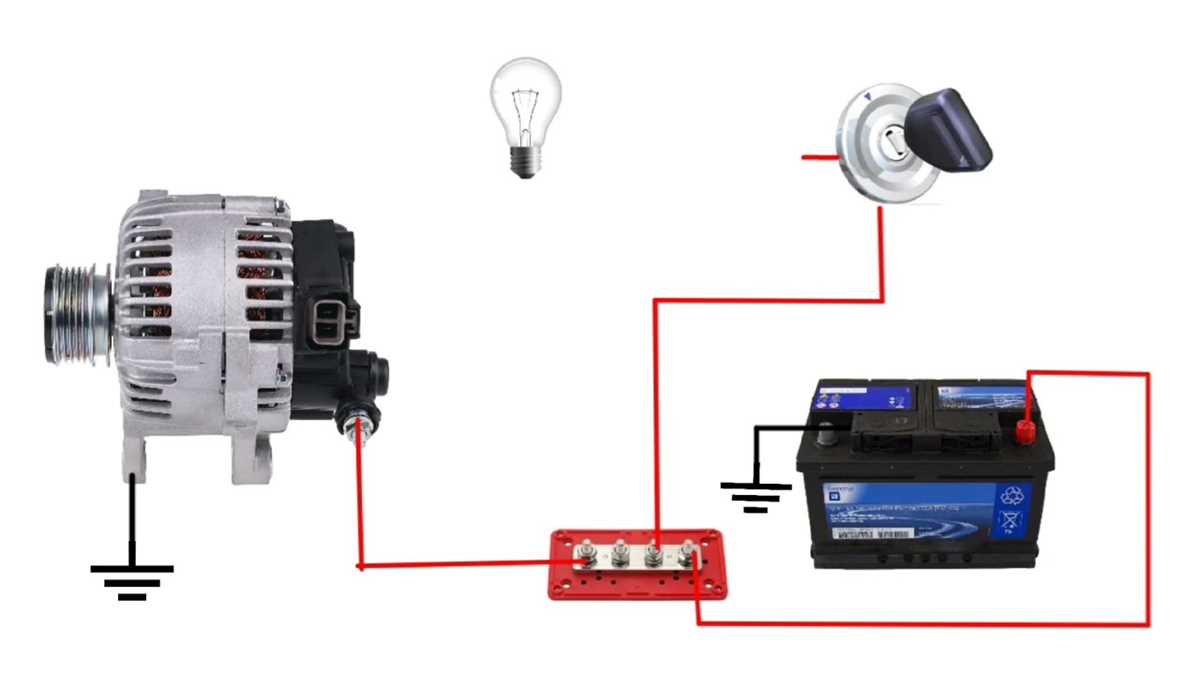 2 wire alternator wiring diagram